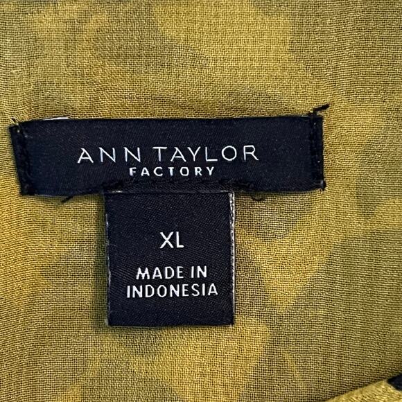 ANN TAYLOR Dark Floral Baby Doll Top XL  FairyGrunge BabyDoll Y2K Twee Coquette - Picture 6 of 7